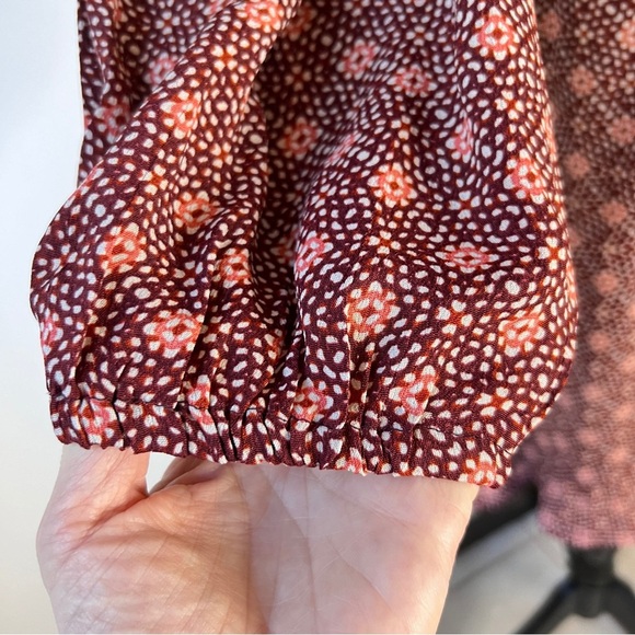 Band of Gypsies Crinkle Gauze Faux Wrap Dress NWT - Picture 8 of 14